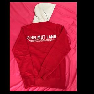 Helmut Lang Taxi Red Hoodie